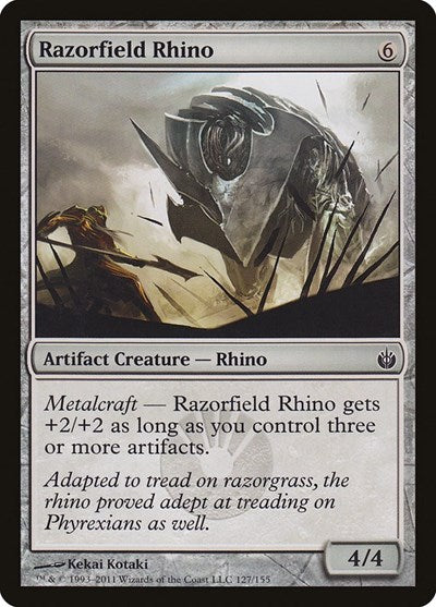 Razorfield Rhino [Mirrodin Besieged] | Exor Games Dartmouth