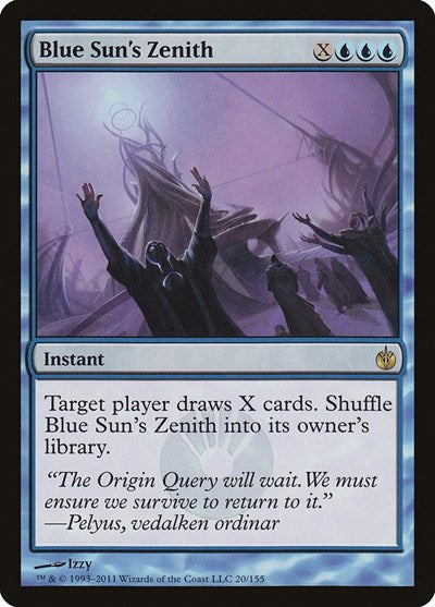 Blue Sun's Zenith [Mirrodin Besieged] | Exor Games Dartmouth