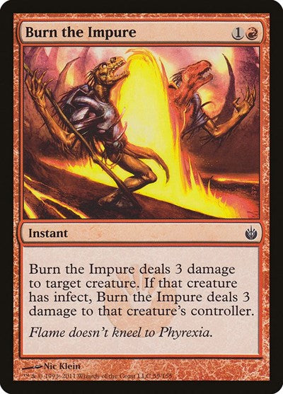 Burn the Impure [Mirrodin Besieged] | Exor Games Dartmouth