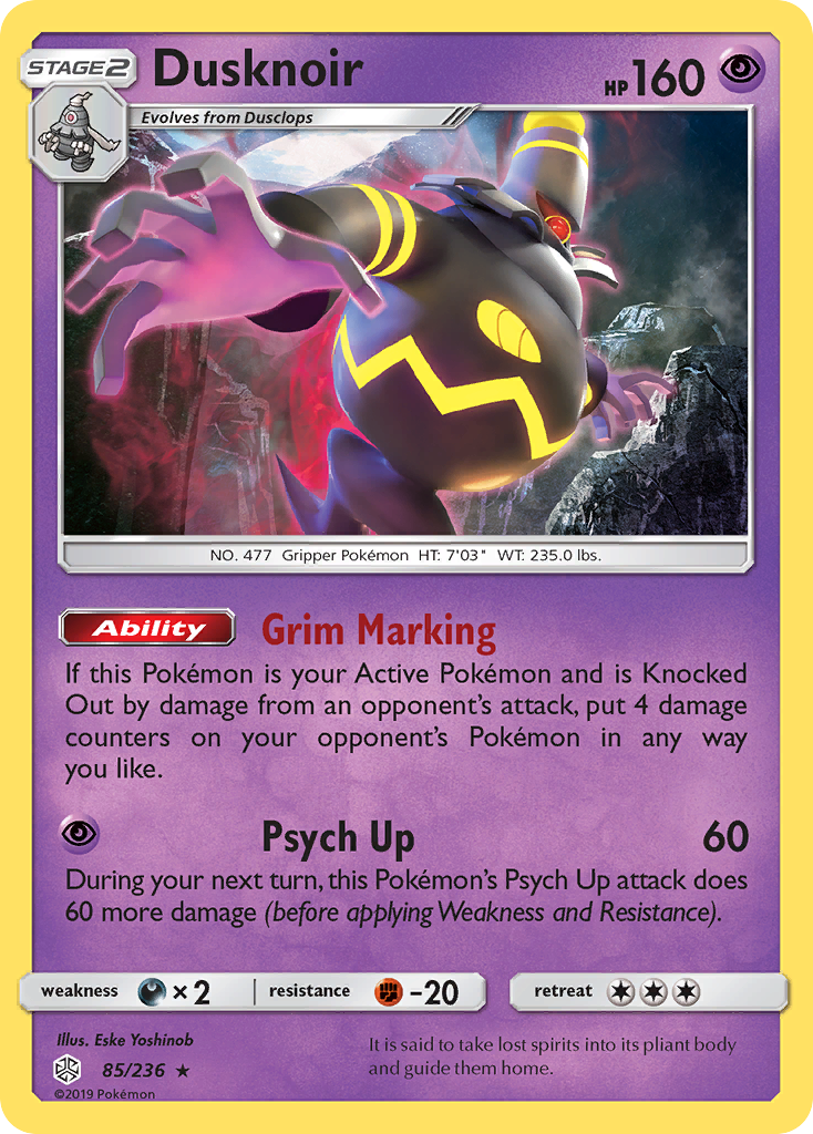 Dusknoir (85/236) [Sun & Moon: Cosmic Eclipse] | Exor Games Dartmouth