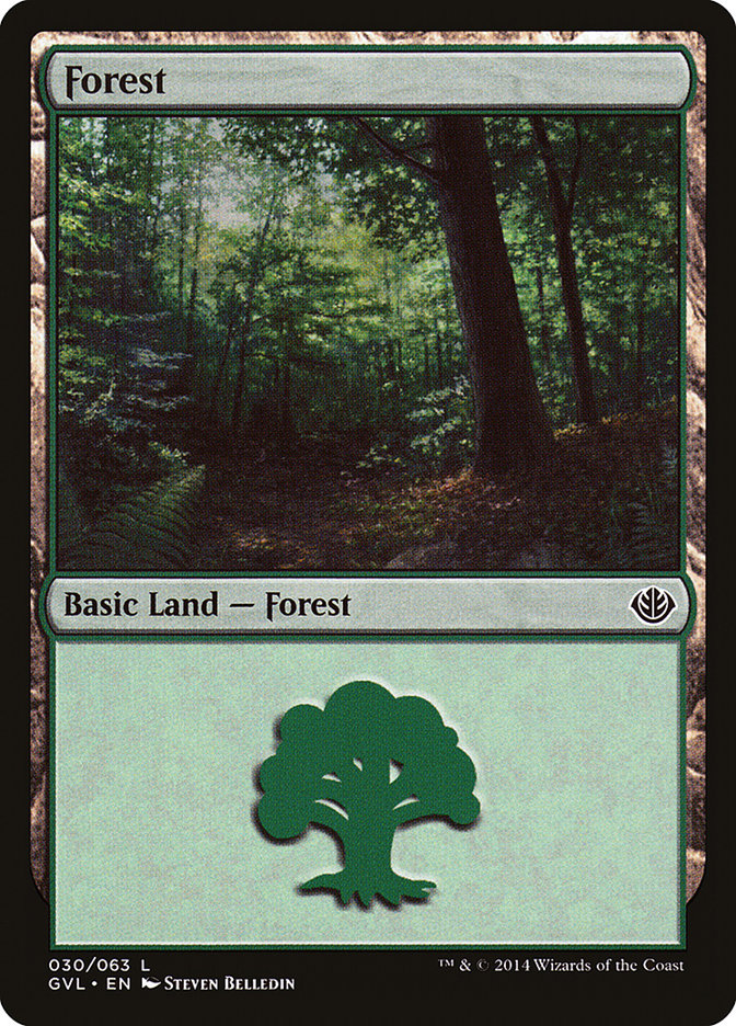 Forest (30) (Garruk vs. Liliana) [Duel Decks Anthology] | Exor Games Dartmouth