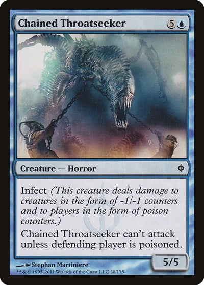 Chained Throatseeker [New Phyrexia] | Exor Games Dartmouth