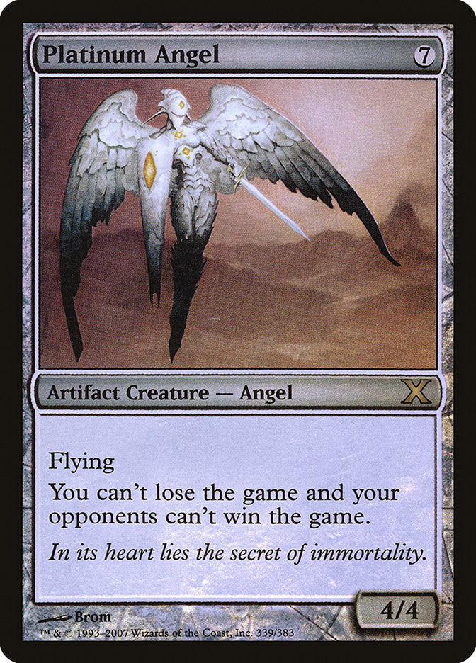 Platinum Angel (Premium Foil) [Tenth Edition] | Exor Games Dartmouth