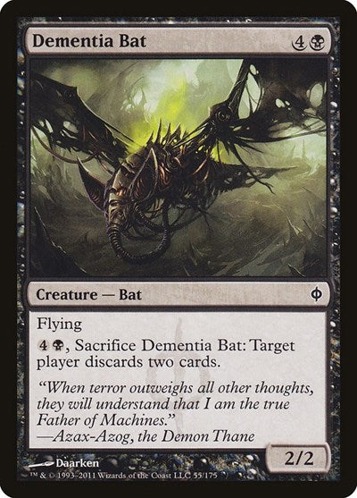 Dementia Bat [New Phyrexia] | Exor Games Dartmouth