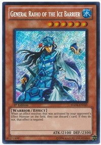 General Raiho of the Ice Barrier [HA04-EN025] Secret Rare | Exor Games Dartmouth