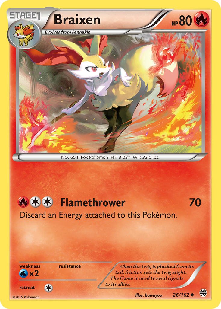 Braixen (26/162) [XY: BREAKthrough] | Exor Games Dartmouth