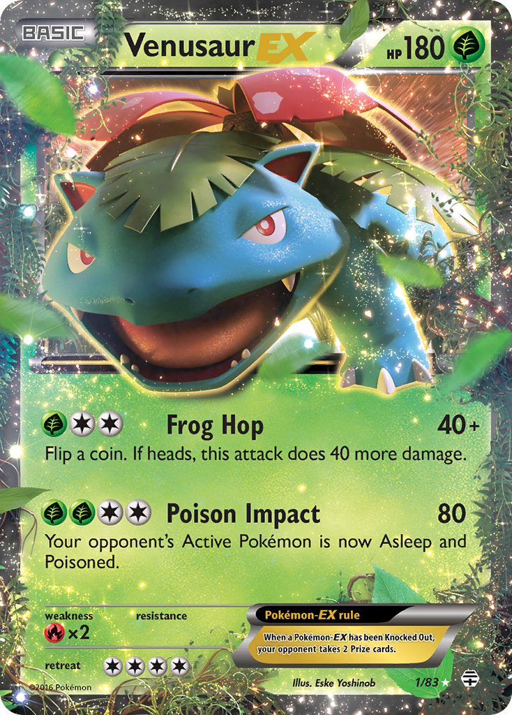 Venusaur EX (1/83) [XY: Generations] | Exor Games Dartmouth