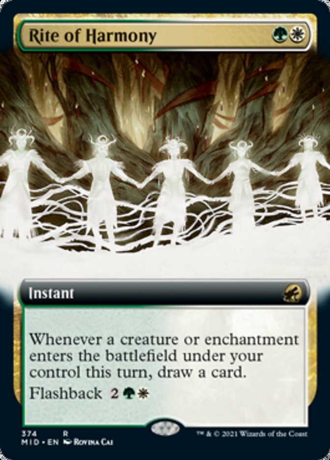 Rite of Harmony (Extended) [Innistrad: Midnight Hunt] | Exor Games Dartmouth