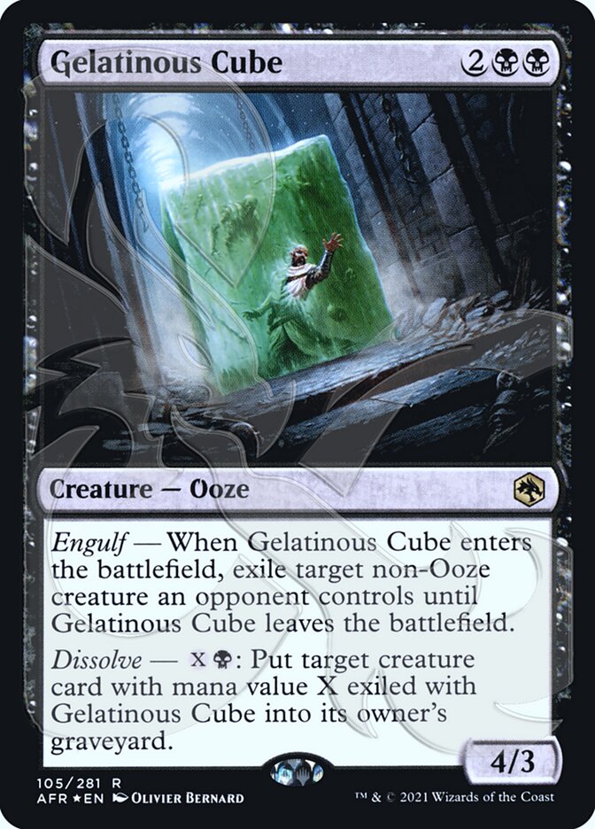 Gelatinous Cube (Ampersand Promo) [Dungeons & Dragons: Adventures in the Forgotten Realms Promos] | Exor Games Dartmouth