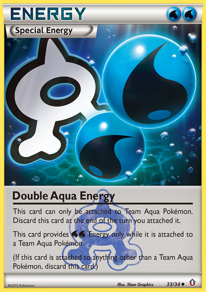 Double Aqua Energy (33/34) [XY: Double Crisis] | Exor Games Dartmouth