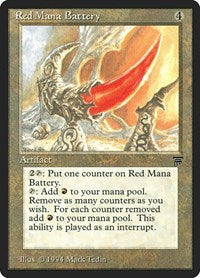 Red Mana Battery [Legends] | Exor Games Dartmouth
