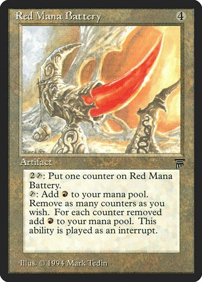 Red Mana Battery [Legends] | Exor Games Dartmouth