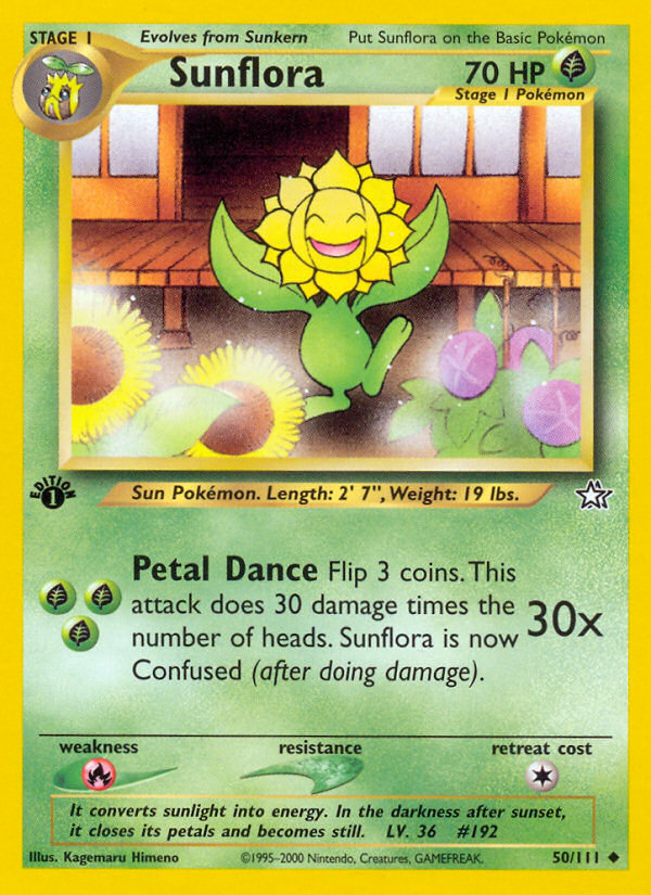 Sunflora (50/111) [Neo Genesis 1st Edition] | Exor Games Dartmouth