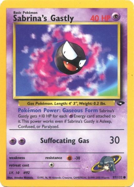 Sabrina's Gastly (97/132) [Gym Challenge Unlimited] | Exor Games Dartmouth