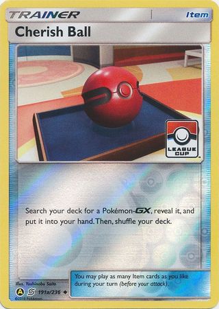 Cherish Ball (191a/236) (League Promo) [Sun & Moon: Unified Minds] | Exor Games Dartmouth