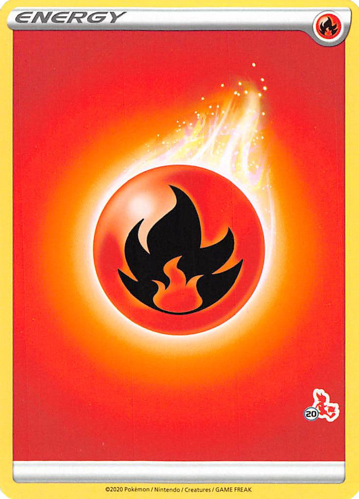 Fire Energy (Cinderace Stamp #20) [Battle Academy 2022] | Exor Games Dartmouth