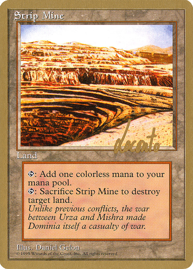 Strip Mine (Michael Loconto) [Pro Tour Collector Set] | Exor Games Dartmouth