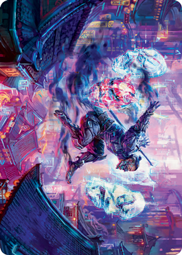 Thousand-Faced Shadow Art Card [Kamigawa: Neon Dynasty Art Series] | Exor Games Dartmouth