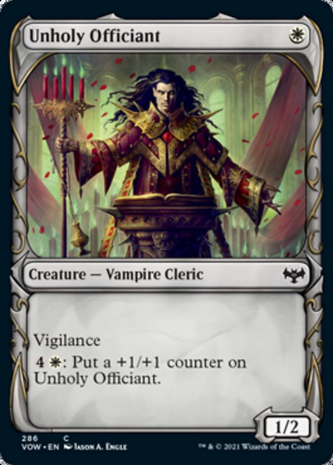 Unholy Officiant (Showcase Fang Frame) [Innistrad: Crimson Vow] | Exor Games Dartmouth