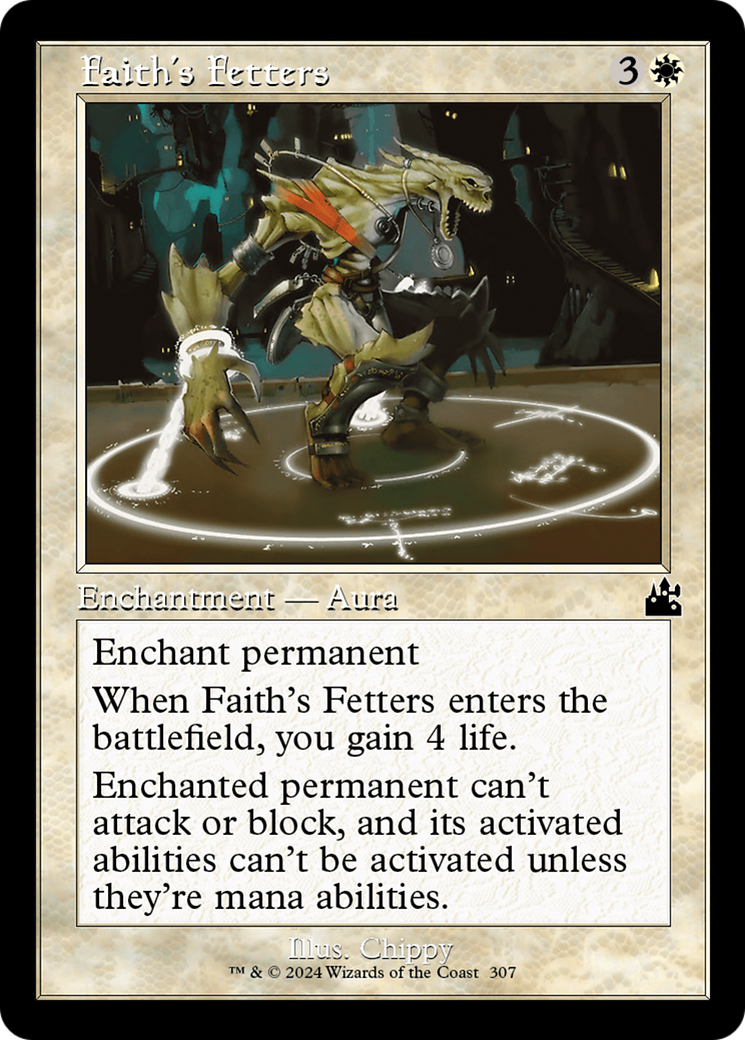 Faith's Fetters (Retro Frame) [Ravnica Remastered] | Exor Games Dartmouth