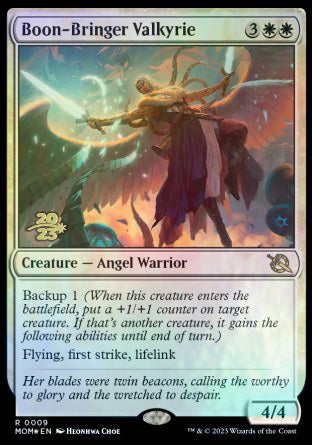 Boon-Bringer Valkyrie [March of the Machine Prerelease Promos] | Exor Games Dartmouth