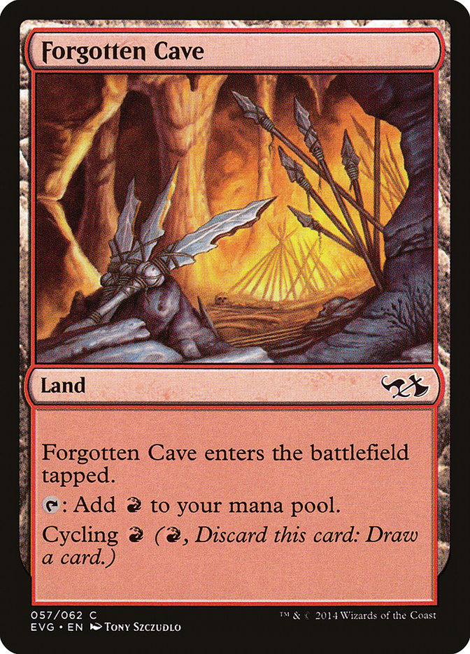 Forgotten Cave (Elves vs. Goblins) [Duel Decks Anthology] | Exor Games Dartmouth