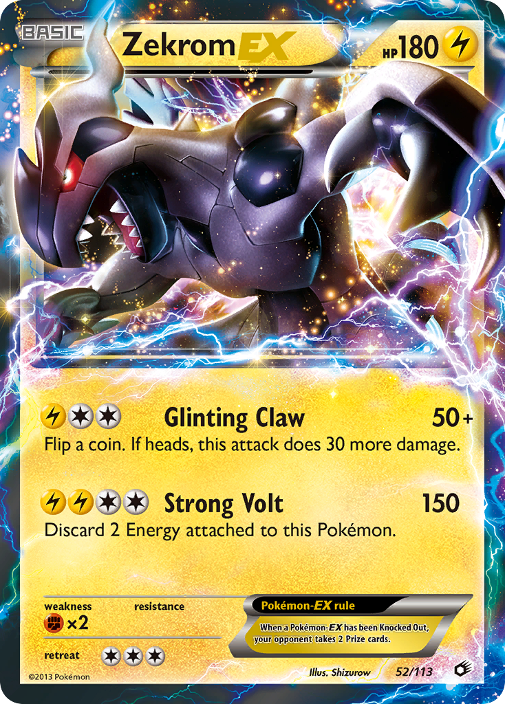 Zekrom EX (52/113) [Black & White: Legendary Treasures] | Exor Games Dartmouth