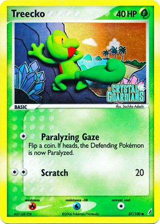 Treecko (67/100) (Stamped) [EX: Crystal Guardians] | Exor Games Dartmouth