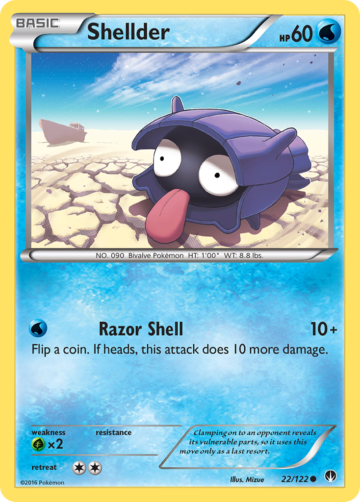 Shellder (22/122) [XY: BREAKpoint] | Exor Games Dartmouth