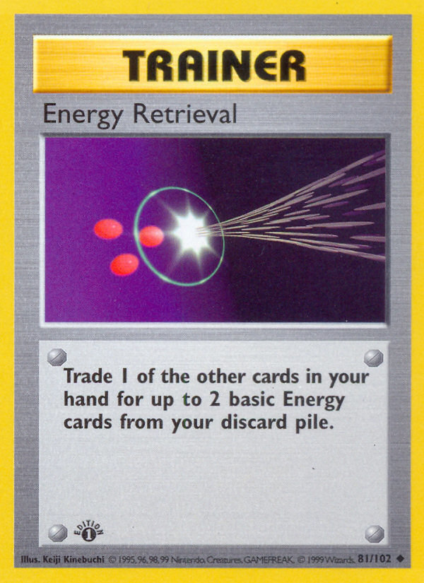 Energy Retrieval (81/102) (Shadowless) [Base Set 1st Edition] | Exor Games Dartmouth