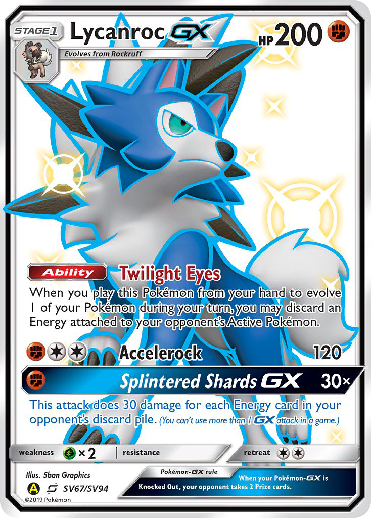 Lycanroc GX (SV67/SV94) [Sun & Moon: Hidden Fates - Shiny Vault] | Exor Games Dartmouth