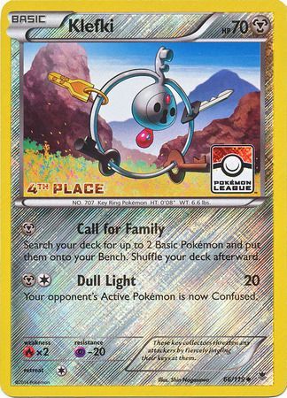 Klefki (66/119) (League Promo 4th Place) [XY: Phantom Forces] | Exor Games Dartmouth