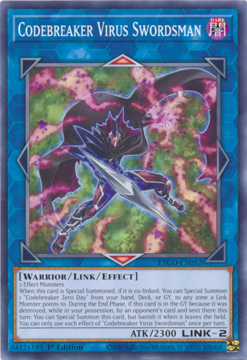 Codebreaker Virus Swordsman [ETCO-EN052] Common | Exor Games Dartmouth