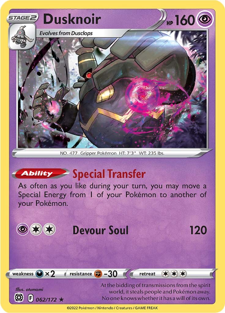 Dusknoir (062/172) [Sword & Shield: Brilliant Stars] | Exor Games Dartmouth