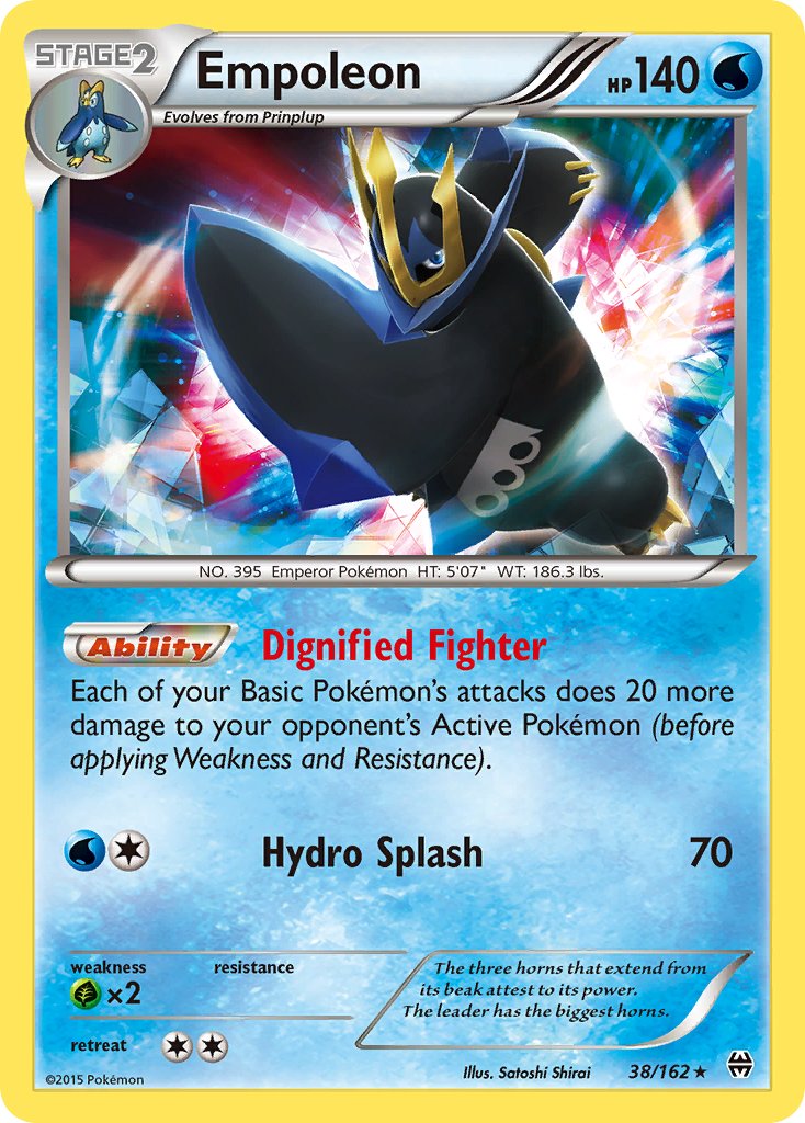 Empoleon (38/162) (Battle Arena Deck Exclusive) (Theme Deck Exclusive) [XY: BREAKthrough] | Exor Games Dartmouth