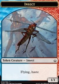 Insect // Warrior Double-sided Token [Hour of Devastation Tokens] | Exor Games Dartmouth
