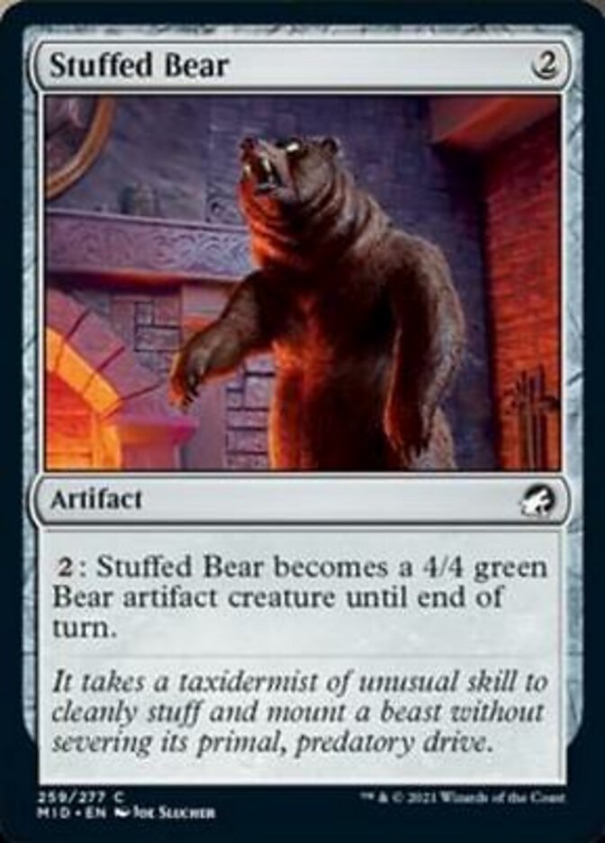 Stuffed Bear [Innistrad: Midnight Hunt] | Exor Games Dartmouth