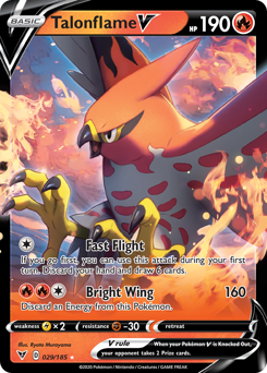 Talonflame V (029/185) [Sword & Shield: Vivid Voltage] | Exor Games Dartmouth