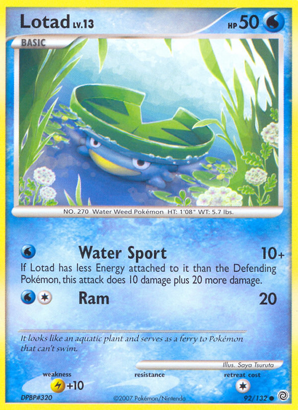 Lotad (92/132) [Diamond & Pearl: Secret Wonders] | Exor Games Dartmouth