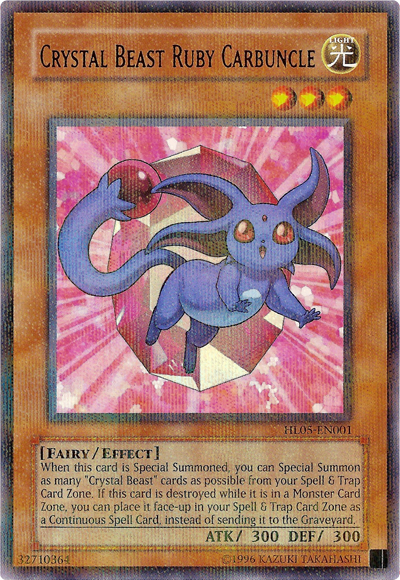 Crystal Beast Ruby Carbuncle [HL05-EN001] Parallel Rare | Exor Games Dartmouth