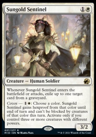 Sungold Sentinel (Promo Pack) [Innistrad: Midnight Hunt Promos] | Exor Games Dartmouth