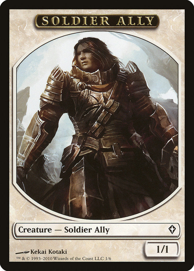 Soldier Ally [Worldwake Tokens] | Exor Games Dartmouth