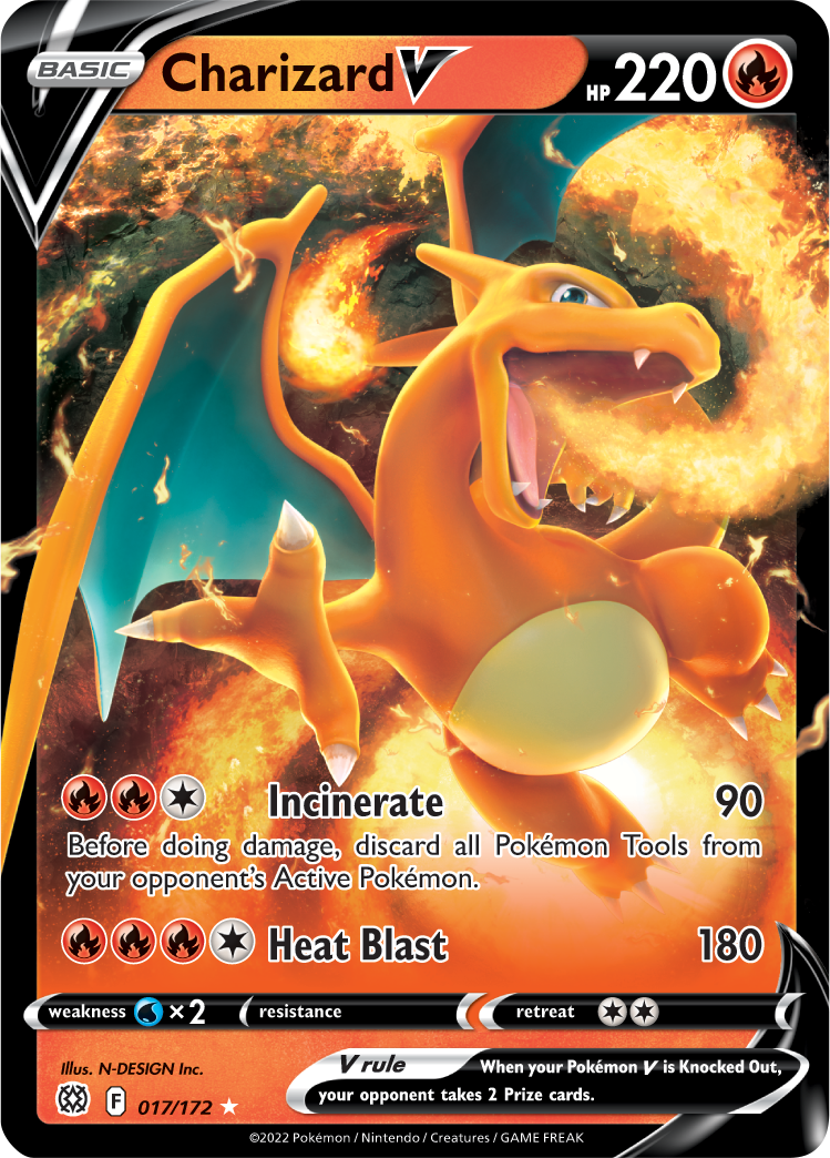 Charizard V (017/172) [Sword & Shield: Brilliant Stars] | Exor Games Dartmouth