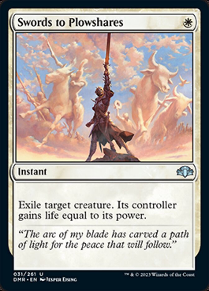 Swords to Plowshares [Dominaria Remastered] | Exor Games Dartmouth