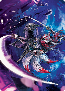 Blade-Blizzard Kitsune Art Card [Kamigawa: Neon Dynasty Art Series] | Exor Games Dartmouth