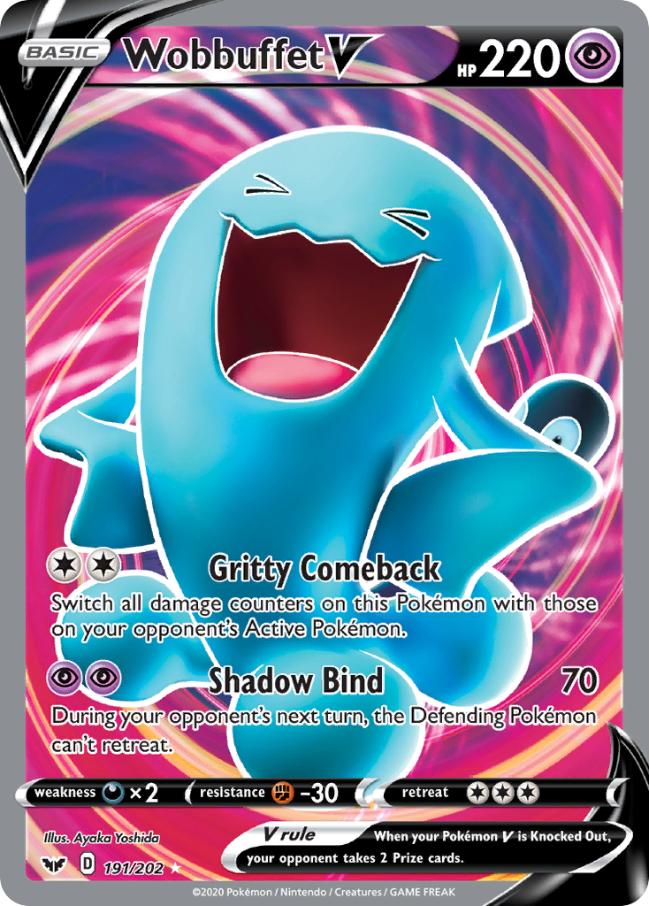 Wobbuffet V (191/202) [Sword & Shield: Base Set] | Exor Games Dartmouth