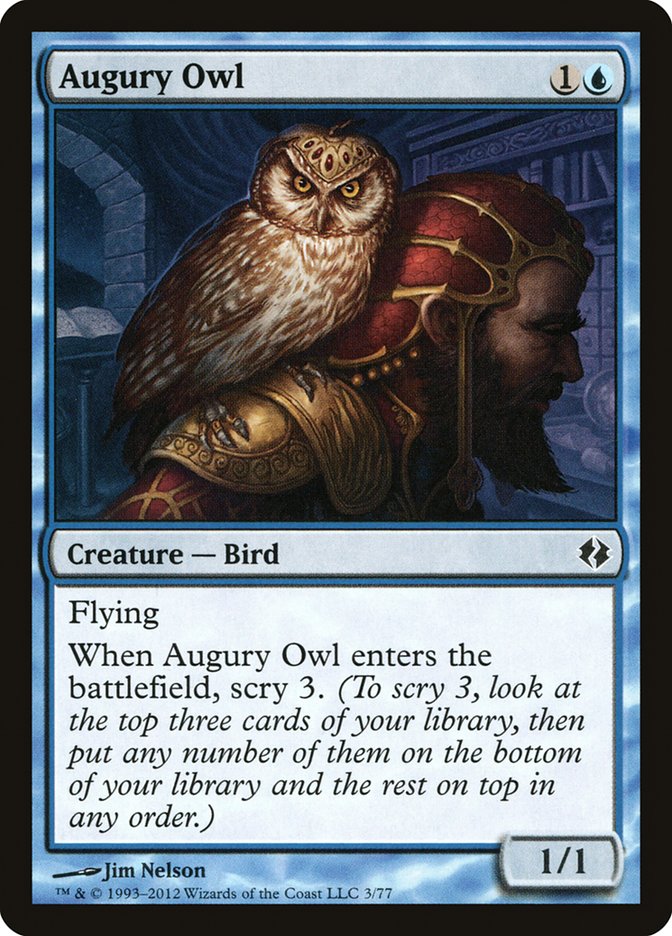 Augury Owl [Duel Decks: Venser vs. Koth] | Exor Games Dartmouth