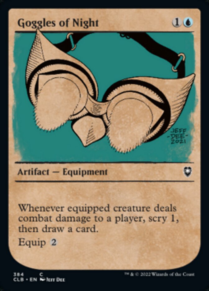 Goggles of Night (Showcase) [Commander Legends: Battle for Baldur's Gate] | Exor Games Dartmouth