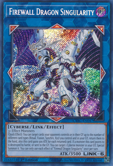 Firewall Dragon Singularity [CYAC-EN047] Secret Rare | Exor Games Dartmouth