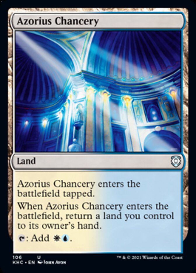 Azorius Chancery [Kaldheim Commander] | Exor Games Dartmouth